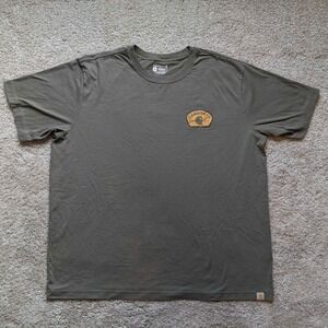 Carhartt T-Shirt Mens 2XL Olive Green Relaxed Fit Graphic
